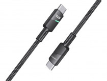 Кабель Type-C-Type-C (120W) Mivo MX-13T, нейлон, 1м - 1